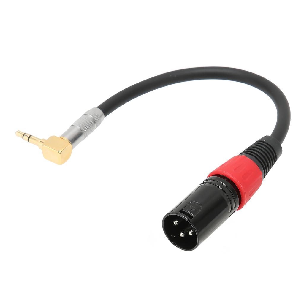 TRS Male To XLR Male Cable 90 Degree Stereo Microphone Auxiliary Wire for Computers MP3 DVD