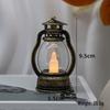 LED Retro Small Horse Lamp: Hand-Held Electronic Candle, Christmas Decoration, Plastic Oil Lamp, Wind-Resistant Night Light, Luminous Ornament.