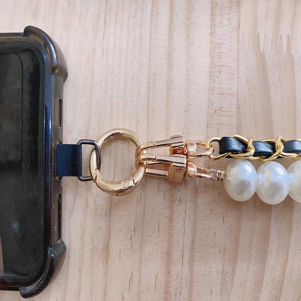 Pearl Crossbody Phone Strap, Universal Anti-loss Long Neck and Shoulder Strap for Women, Small Xiangfeng Phone Pendant
