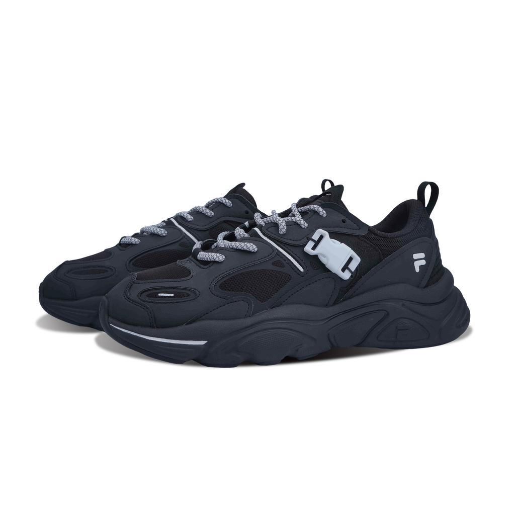 FILA Mars 2 Mars 2.0 Black Domain Snow Buckle Low top Casual Shoes Men's Black White F52M612175FBK(Team1156-)