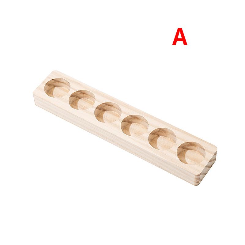 

Simple 6/12/24 Hole Wood Oil Bottle Base Table Display Stand 15ml Aromatherapy Oil Bottle Finishing Storage Rack Perfume Holder