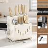 Multi-functional Kitchen Knife & Chopstick Holder with Integrated Storage Rack