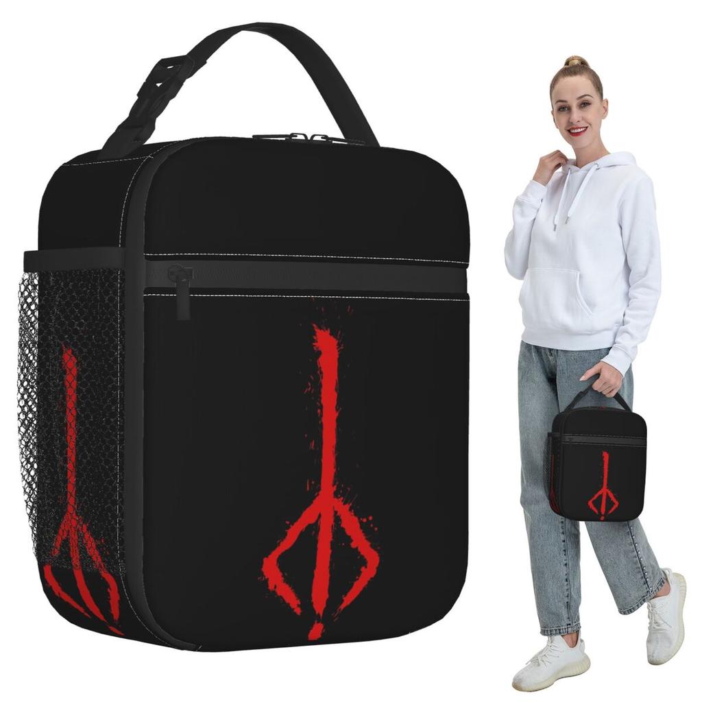 Bloodborne - Hunter Rune Insulated Lunch Bag for Kids School Cooler Thermal Food Box Tote Leakproof Lunch Boxes Container