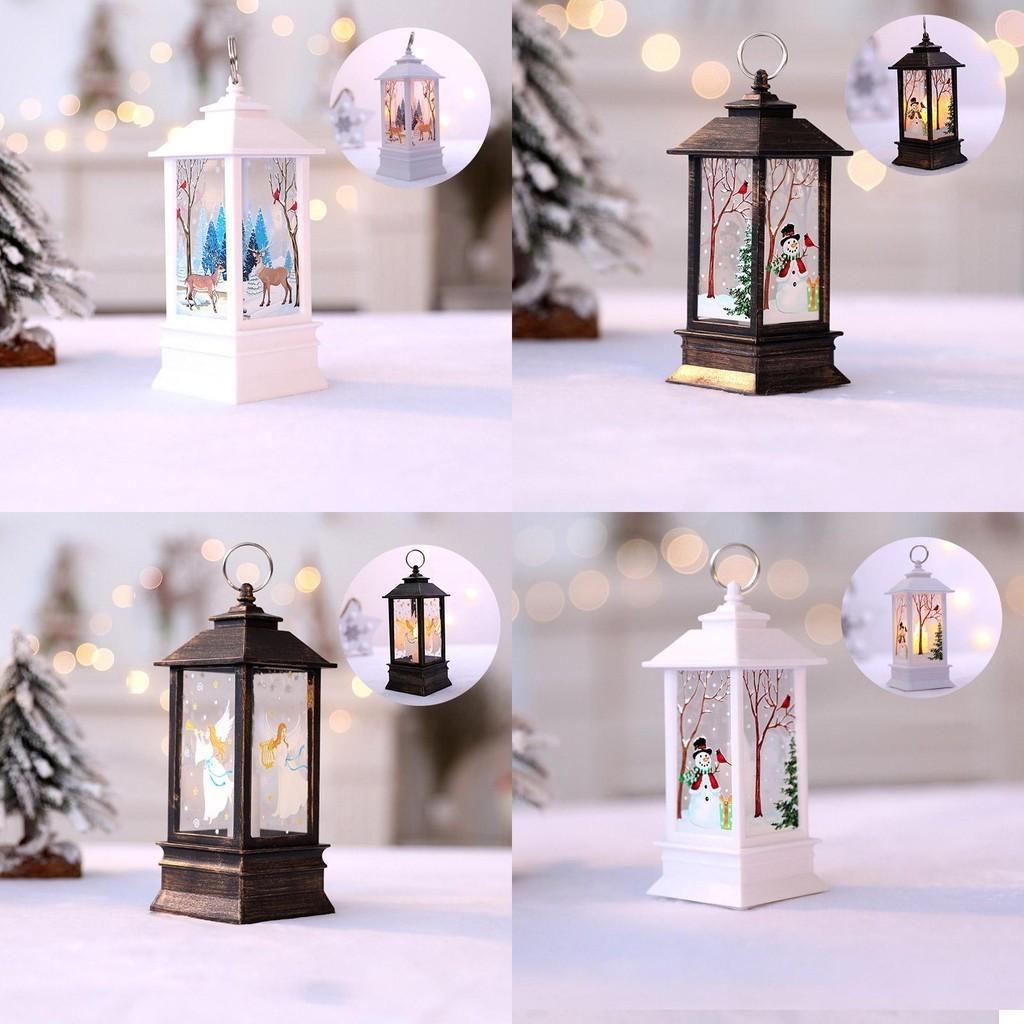 Exquisite Santa Claus Hanging Lantern Led Light Lamp Ideal For Holiday Decor