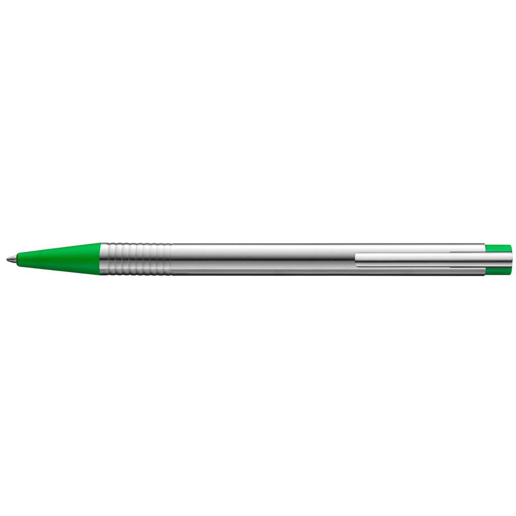 LAMY Ballpoint Stainless Officially Imported Pen, Oil-Based, Logo, Steel, Green, L205GN,