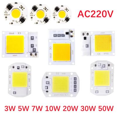 10W 20W 30W 50W LED COB Chip AC 220V Smart IC Kein Treiber Benötigt 3W 5W 7W 9W LED Glühbirne Lampe Für Flutlicht Scheinwerfer DIY Beleuchtung