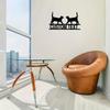 Metal Cat Door Sign, Personalized Address Plaque, Home Wall Decor, Easy Mount, Unique Gift