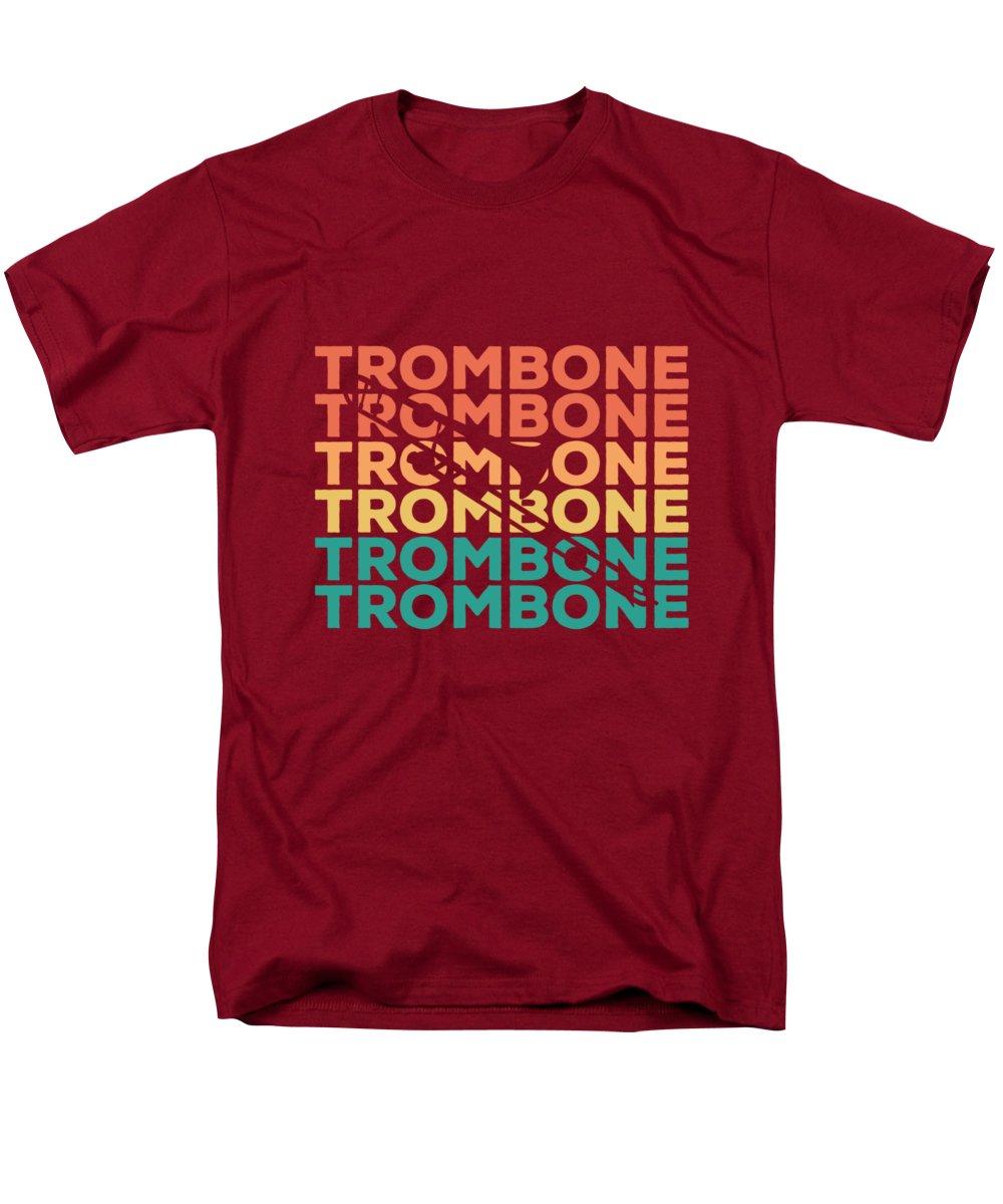 

Мужские хлопковые футболки премиум-класса в стиле ретро с принтом тромбона, забавная футболка из чесаного хлопка в стиле Харадзюку