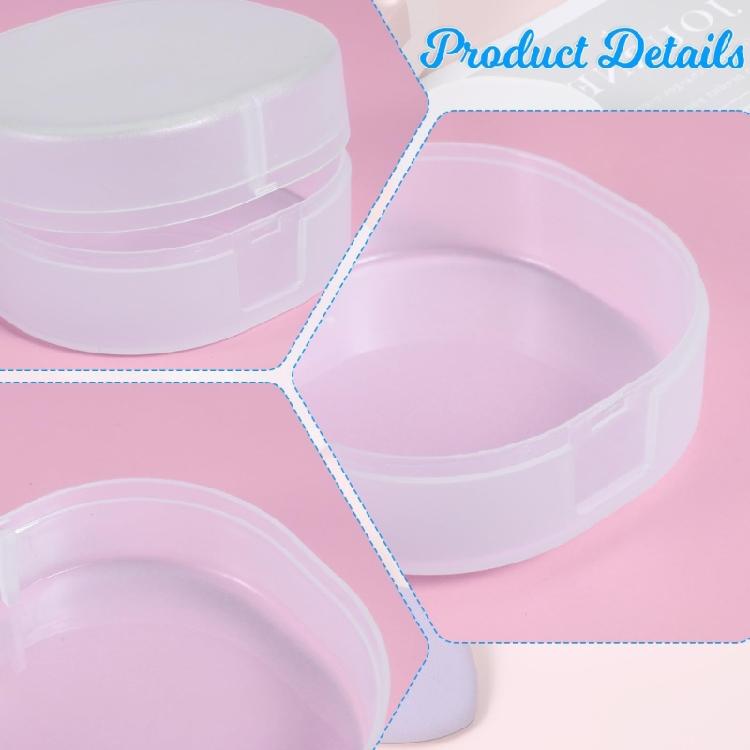 Square Shape Makeup Cotton Dispenser Plastic Storage Box Clear Compact Design Secure Closure For Vanity Countertop Organization