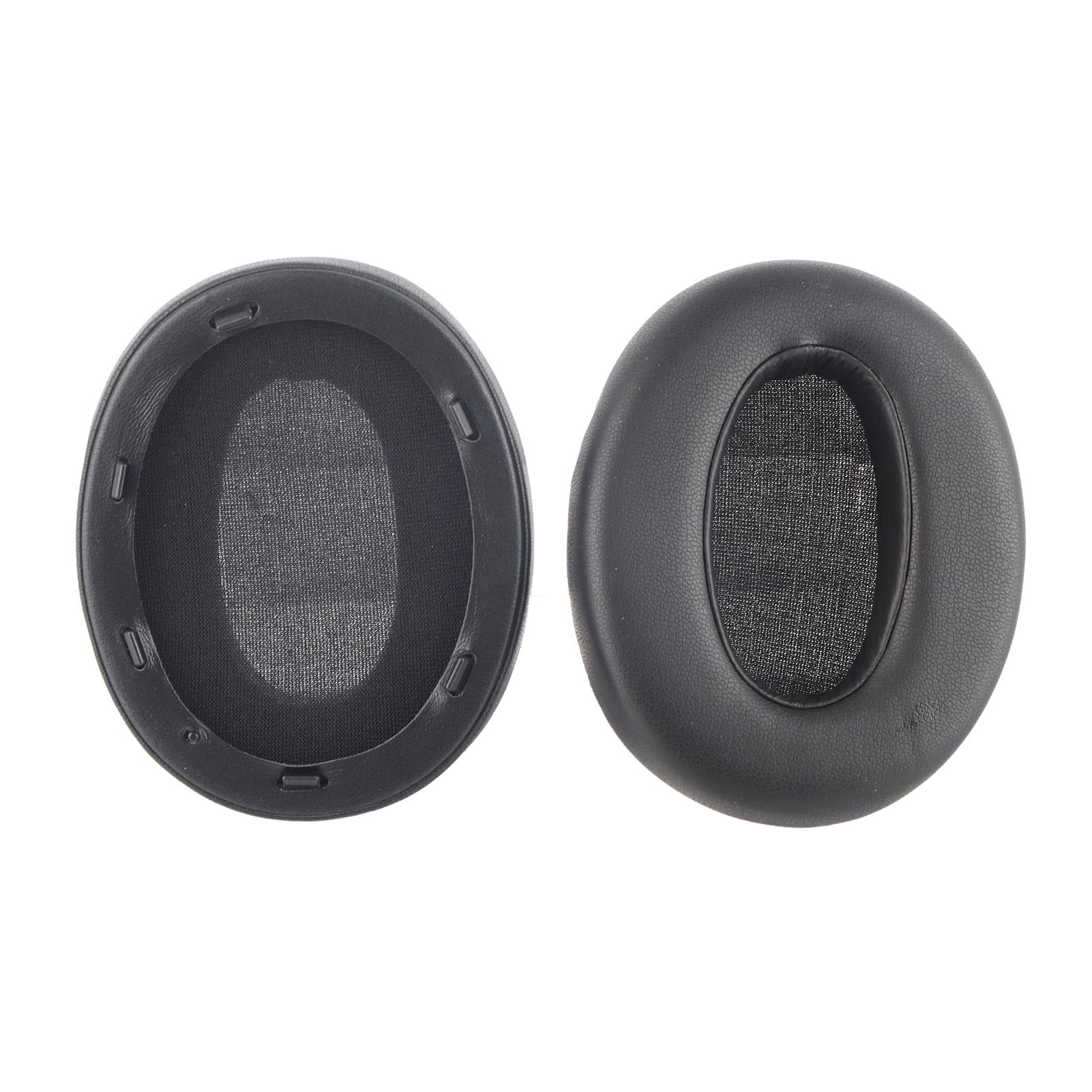 

Ear Cushions Replacement Soft Protein Leather Noise Isolation Foam Thickened Ear Pads for WH XB910N Headphones чёрный