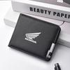 Men Wallet Leather Business Bank Card Coin Purse Card Holder Pocket For HONDA Hornet NT1100 CBR CB Shadow PCX VFR XADV Forza XK6
