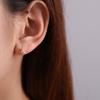 Simple  Fashionable and Luxurious Bow Earrings for Women  Japanese and Korean Style Five-pointed Star Earrings