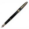 Ottima penna stilografica MONTBLANC Meisterstück Classic stella bianca nera 14K da uomo Usata