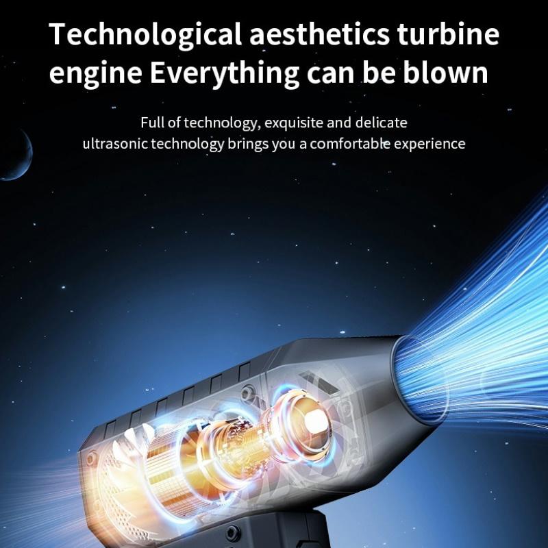 Turbo Jet Fan 160000 RPM Electric Air Blower Vacuum Dust Cleaner 52m/s Wind Speed Brushless Motor Violent Fan with LED Display