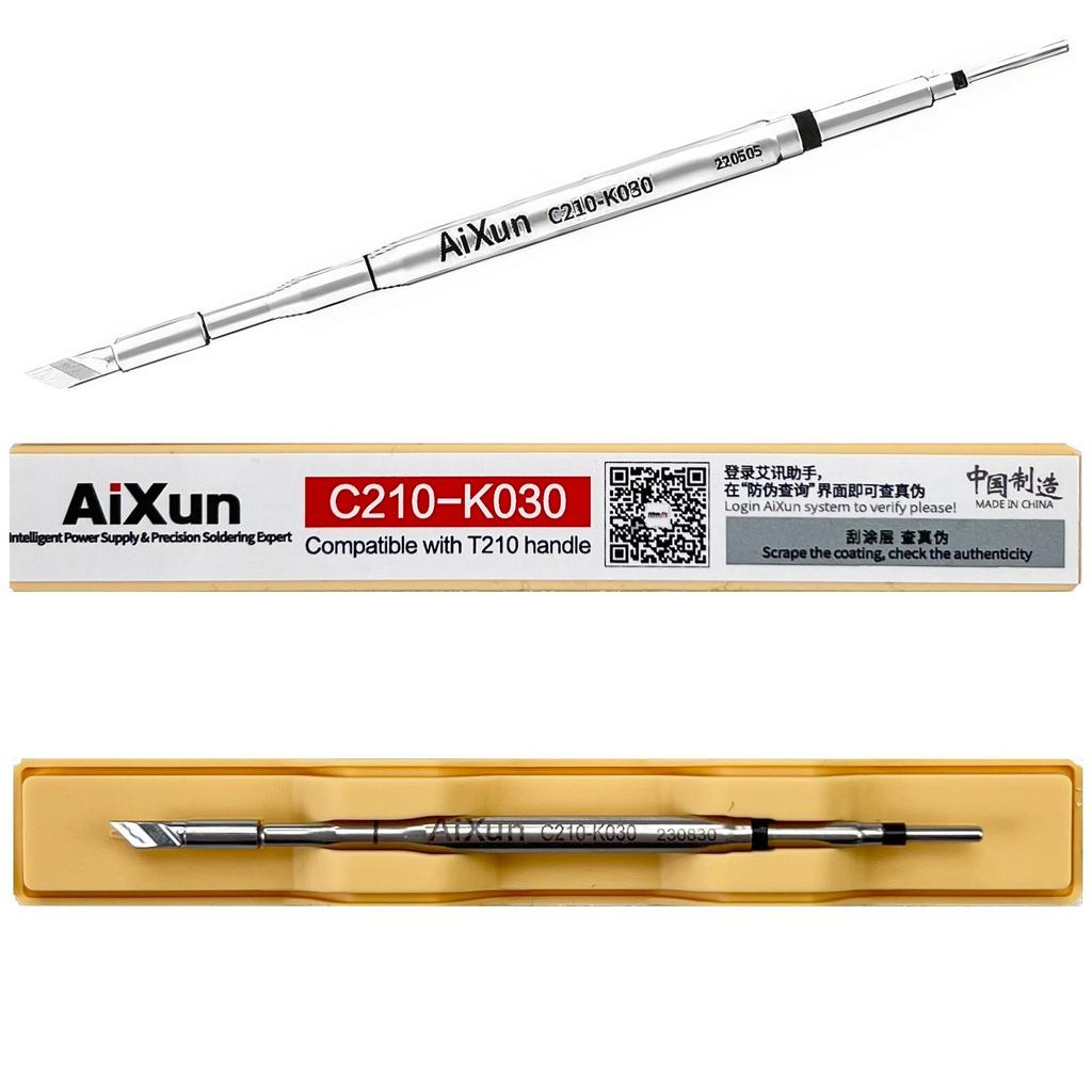 Precyzyjny Grot Lutowniczy Aixun C210-K030 Noż, Typ K 0,3Mm, 80,12Mm Długości