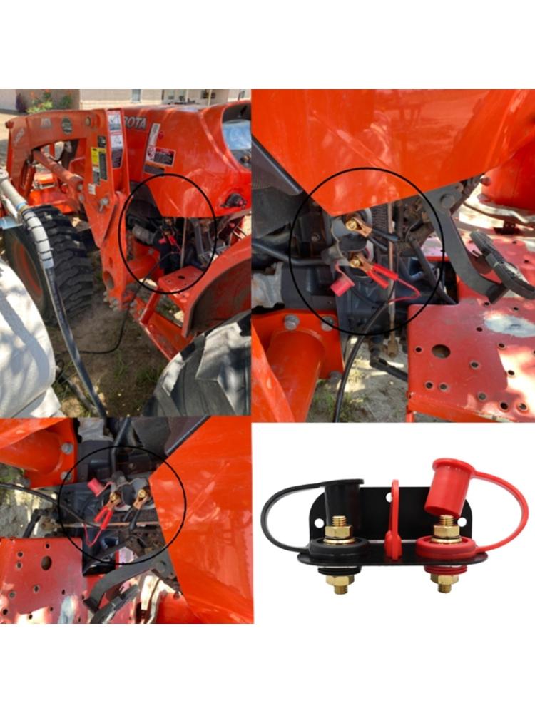 Battery Base Extension Cord Part Junction Post Connector 250Amp 12/24V  Remote Battery Power Kit Auto Accessories