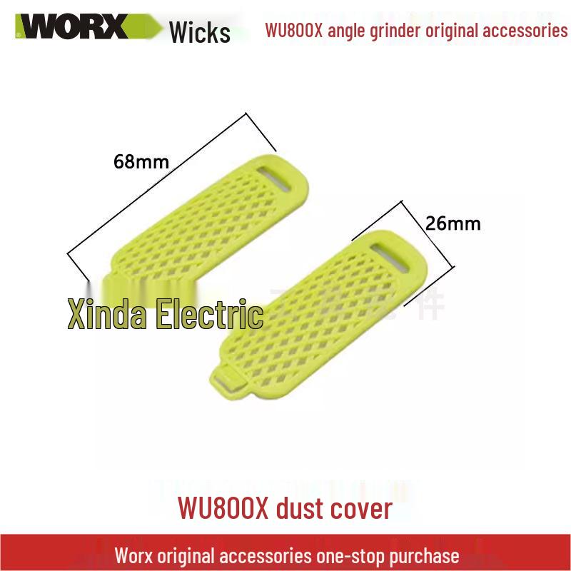 Wickes Angle Grinder Accessory Set: WU800X Head Shell, Carbon Brush, Gear Rotor, Stator, Switch Housing, Spindle.