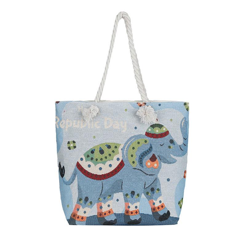 Fashionable Tote Bag Single-shoulder Bag Embroidered Bag Large-capacity Mommy Bag