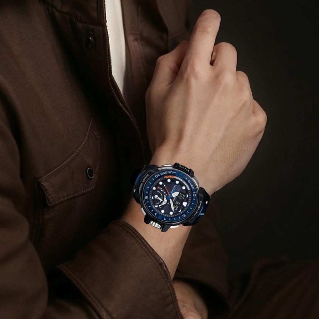 CASIO Men Blue Watch GWN-Q1000-1APR GWN-Q1000-1APR