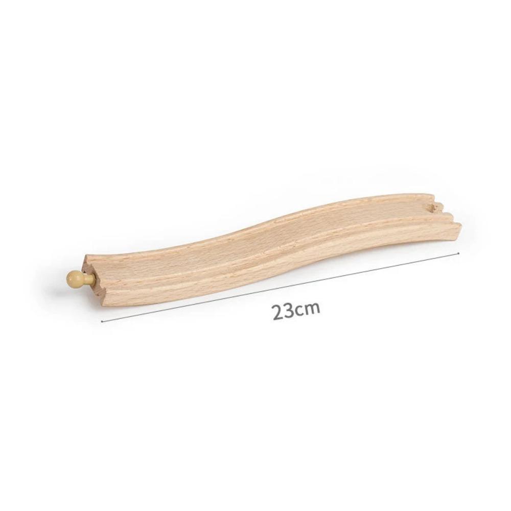 New Wooden Train Track Adapter Rail Building Block Connector Compatible All Brand Wood Railway Wooden Train Track Accessories