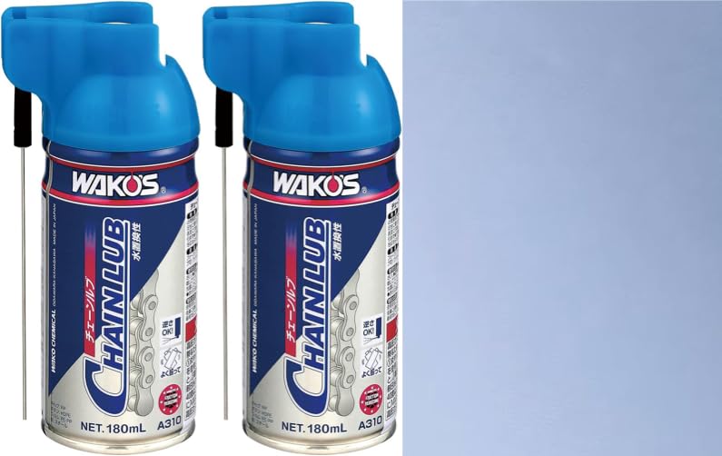 WAKO'S Chain Lube A310, 180ml, Set of 2, Includes 1 Layer of Blue Cleaning Paper Towels