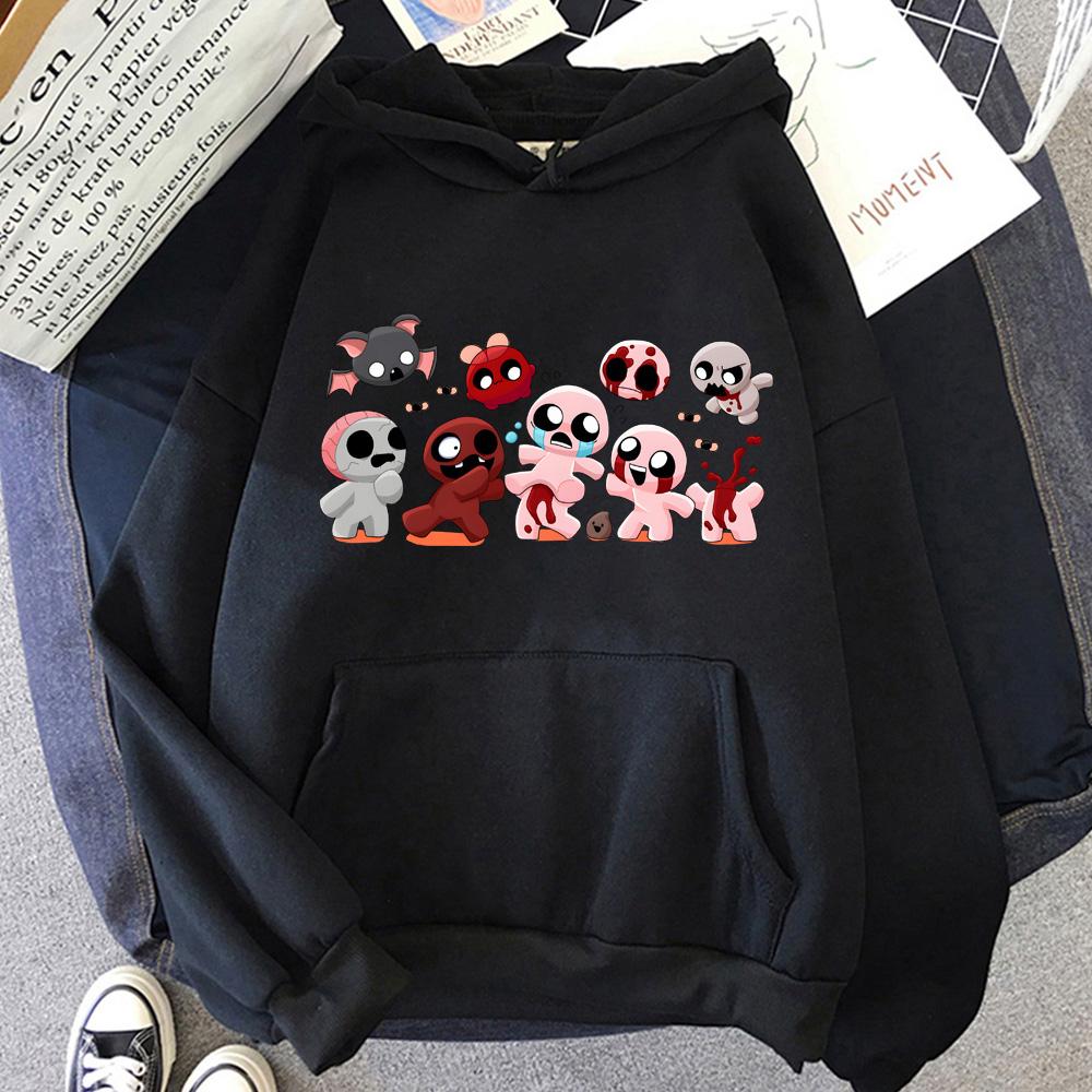 The Binding of Isaac Cartoon Hoodies Anime Clothes Cute Men/women Cartoon Sweatshirts Autumn Winter Fleece Warm Pullovers