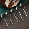 500pcs Disposable Disposable Plastic Spoons Clear Dessert Cake Scoop  Tableware