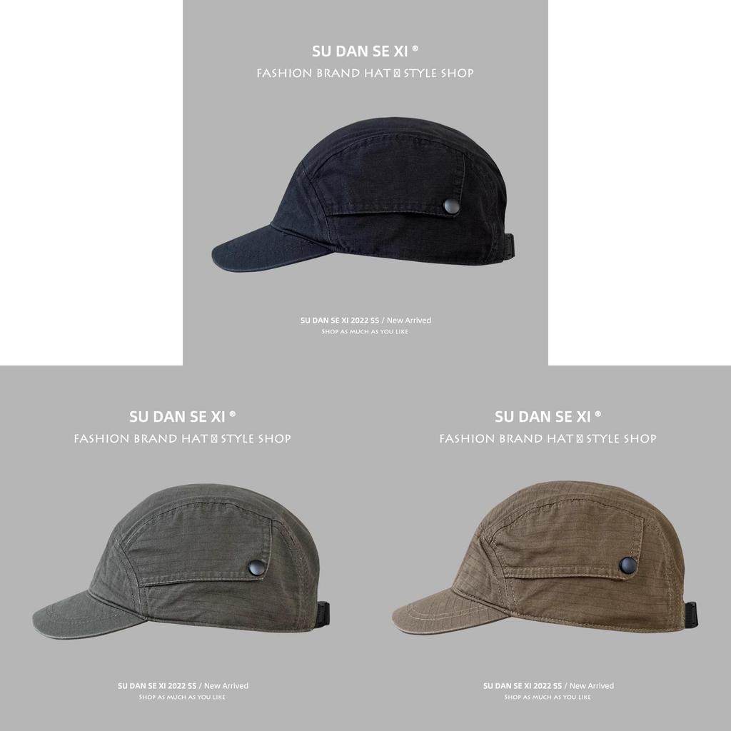Vintage Cotton Mesh Cap With Embroidered Design For Casual Outdoor Wear