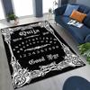 3D Retro Witch Ouija Gothic Spirit Board Rug for Bedroom Living Room Sofa Home Doormat Decor, Large Kids Play Non-slip Floor Mat