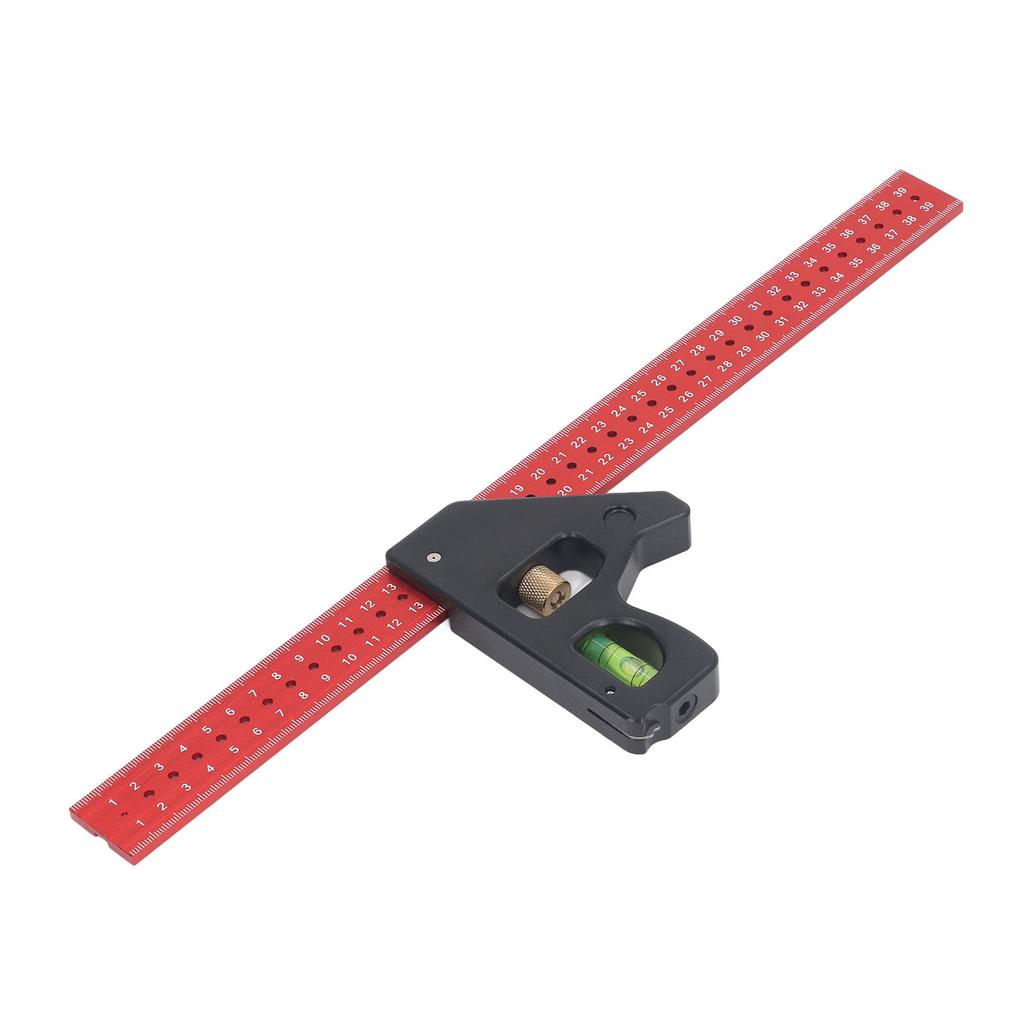 Adjustable Sliding Ruler Precise Aluminum Alloy 90 45 Degree Combination Angles Ruler for Accurate