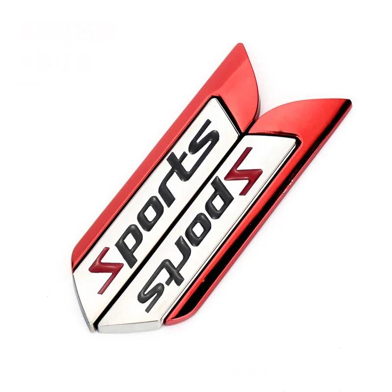 Car Fender Side Badge Sticker for Toyota Sport Logo Yaris Corolla 4Runner Avalon CHR Auto Body Emblem Exterior Accessories