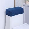 Soft Toilet Tank Dust Cover Stretch Dustproof Universal Toilet Tank Lid Tray Topper Washable Wear Resistant