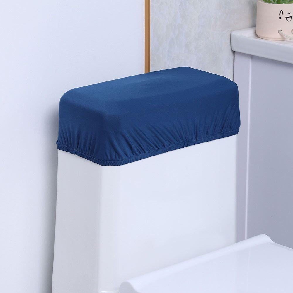 Soft Toilet Tank Dust Cover Stretch Dustproof Universal Toilet Tank Lid Tray Topper Washable Wear Resistant