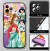 Disney Princess Phone Case for Redmi Note 12 12S 12C 13 13C 13R 14 14S 14R 14C 11A 13X A3 A3X A4 A5 Pro Max Plus