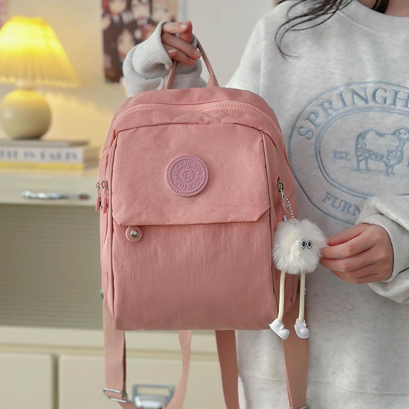 Yiran Bag Women's Black/Pink/Purple Japanese Mini Small Bag Oxford Cloth Shoulder Bag Waterproof New Fashion Joker Canvas Backpack.