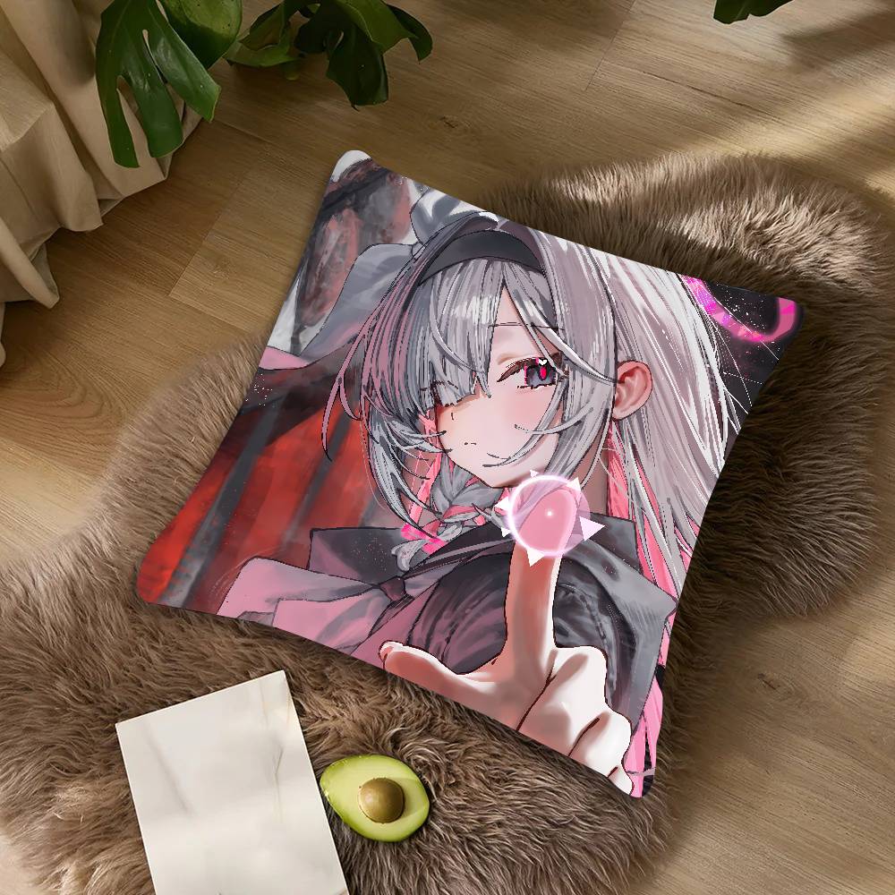 Kawaii Girl Cool Game Blue Archive Cushion Cover Decor Home Throw Pillow Covers For Couch Camping Pillow Cover Decorations