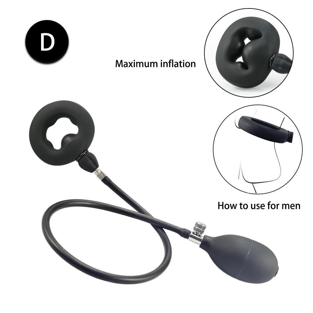 Pressure-activated Realistic Silicone Inflatable Anal Plug Masturbator, Anal Dilation, Anal Plug Couple's Adult Sex Toy, Sex Toy
