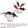 5cm 9g 3d Simulation Mouse Fishing Lure Kit Artificial Double Hook Lures Baits Fishing Accessories