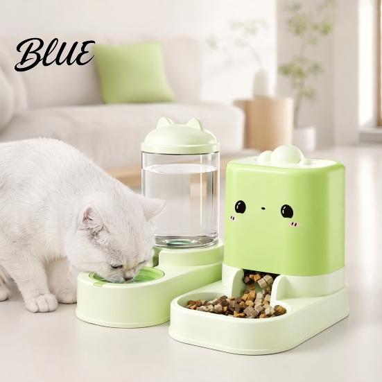Cat Food Dispenser 2Pcs/Set Automatic Pet Feeders Feeder And Water Convenient Dispenser