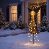 Automatic Charging Yard Decor Solar Angel Remembrance Garden Light LED Blessing Statue with Warm Cascading Outdoor Christmas Ornaments Memorial