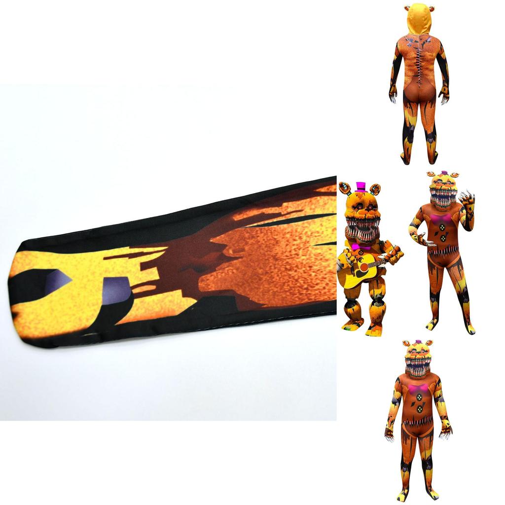 Kinder-Halloween-Kostüm Inspiriert von Five Nights At Freddy's Siamese Cosplay-Anzug Aus Weichem Milchseidenstoff