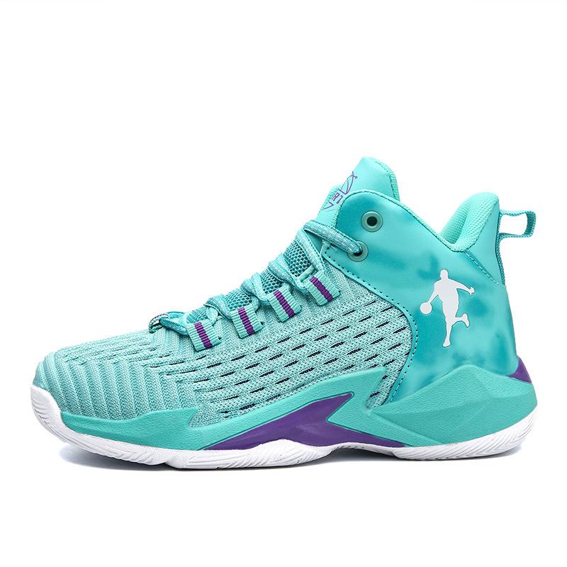 Spring and autumn new boys' shoes breathable mesh basketball shoes children's double mesh sports shoes medium and older children's running shoes