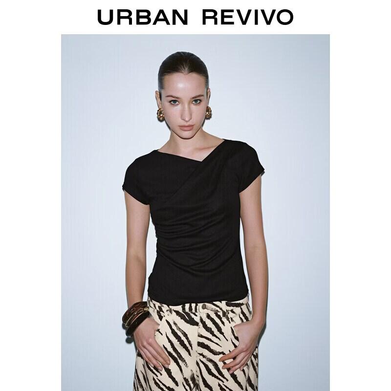 UR2026 Women s Drape Neck Short Sleeve T-Shirt S