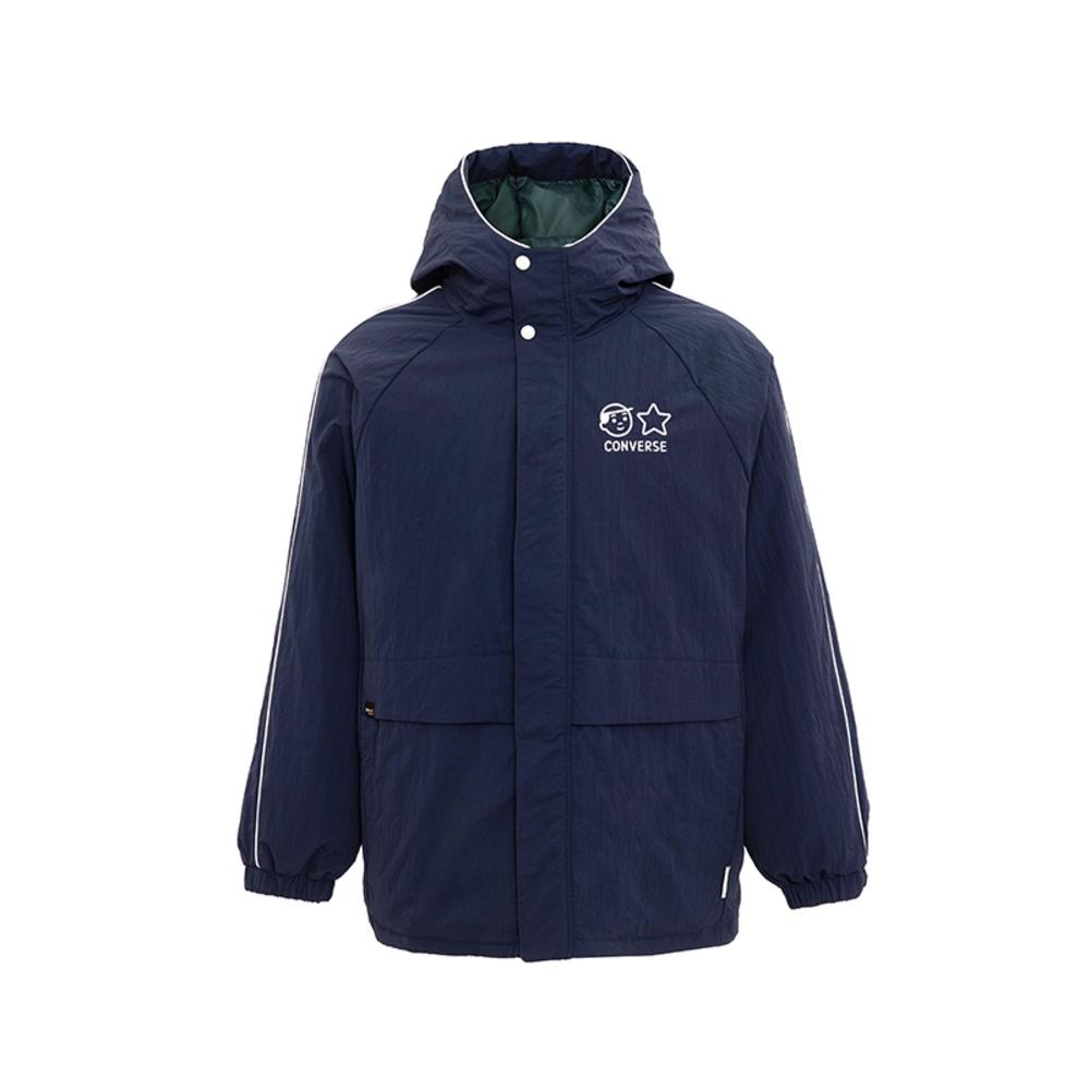 Converse Down Jackets Men s Blue Hooded Moderate UCJ103-695 XL