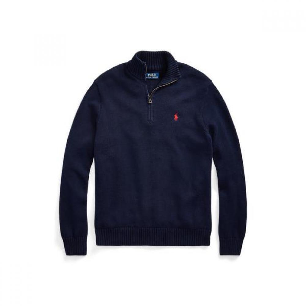 Polo Ralph Lauren Мужской хлопковый свитер с четвертью молнии mnpoSwe16821411400 S