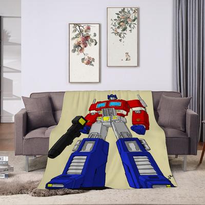 Transformers Cartoon Cobija Plaid Throw Blankets and Bedspreads Blankets for Decorative Sofa Blanket Home and Decoration Bed Nap