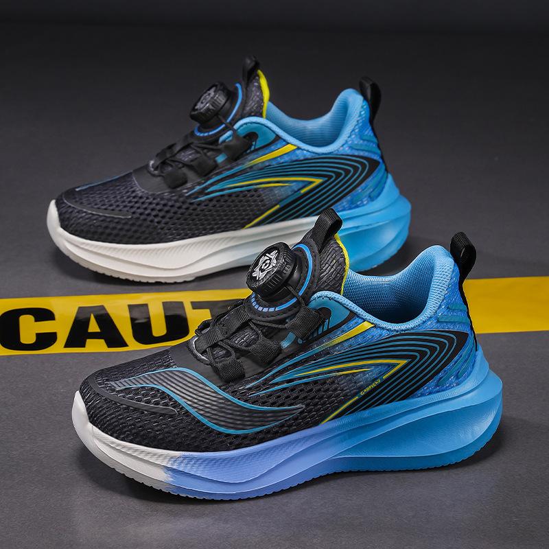 Children's sports shoes summer 2025 new breathable single net red rabbit girls running shoes middle-aged and older children lightweight and non-slip