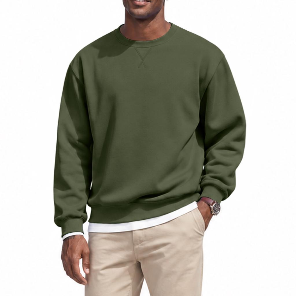 Men's Crewneck Sweatshirt, Casual Long Sleeve Athletic Pullover for Everyday Wear