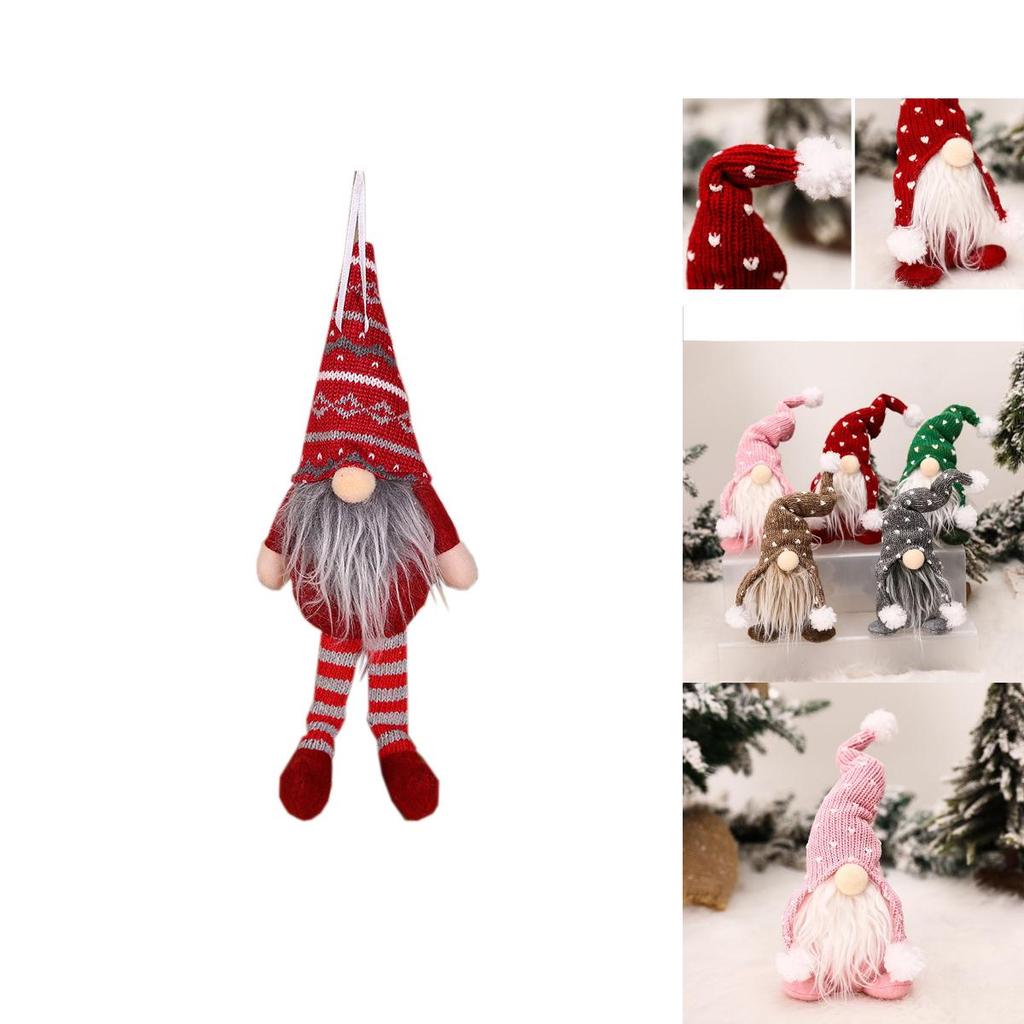 Entzückende Weihnachts-Gnom-Elfen-Dekoration für Zuhause und Tischdisplays