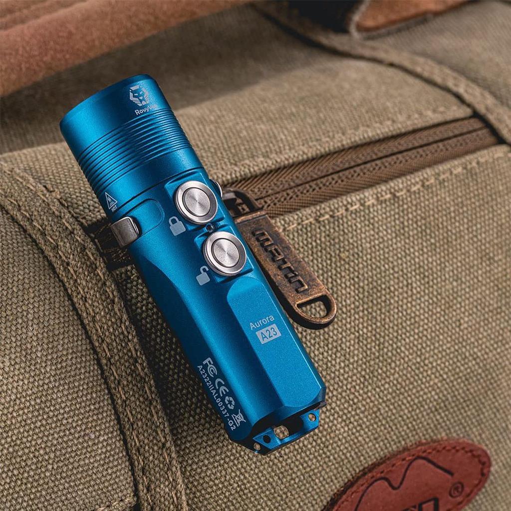RovyVon A23 1000 6 Ultra Bright Portable USB C Rechargeable Handheld EDC Waterproof for Outdoor and Emergency Use Flashlight, Lumens, Modes,
